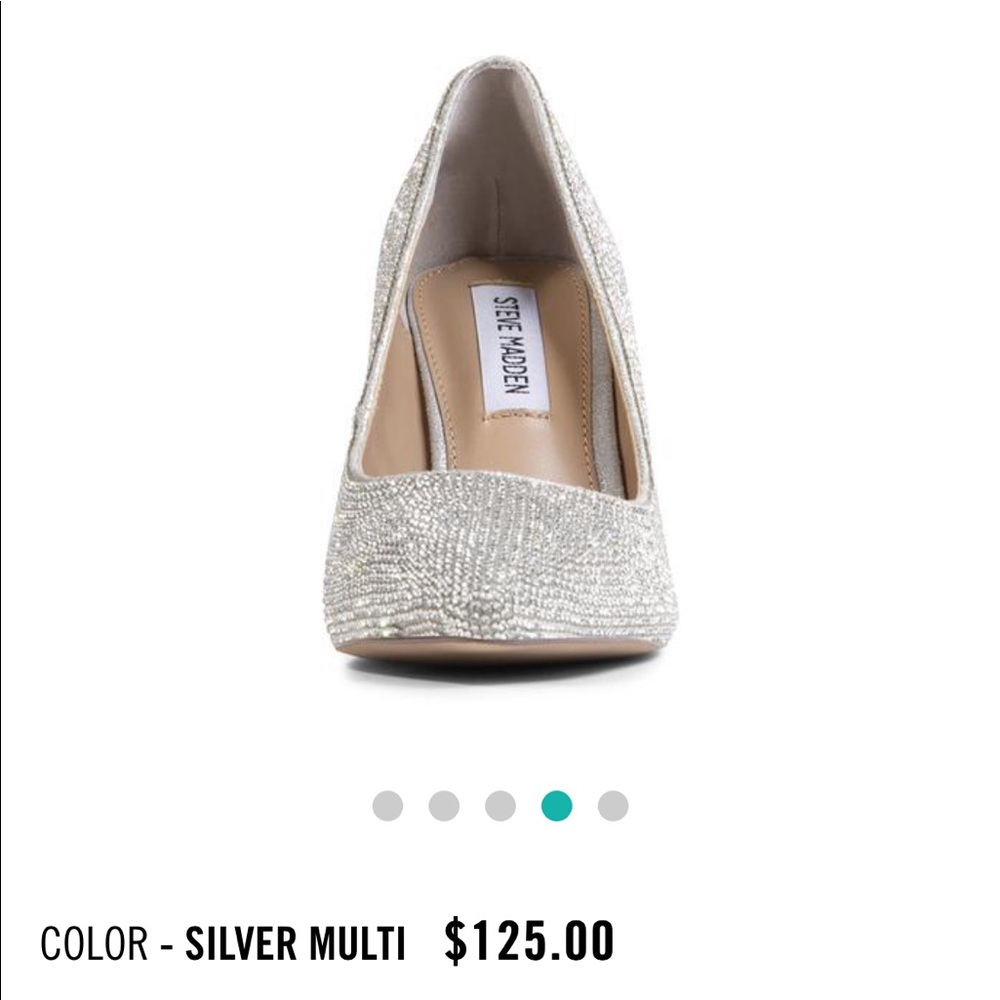 Size 8 Steve Madden Attract Rhinestone Heel - Picture 8 of 11